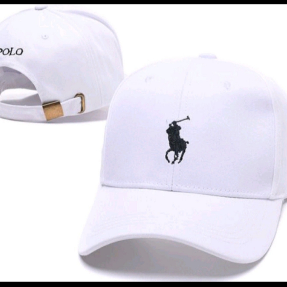 Men's/Women's White Polo RL Cap